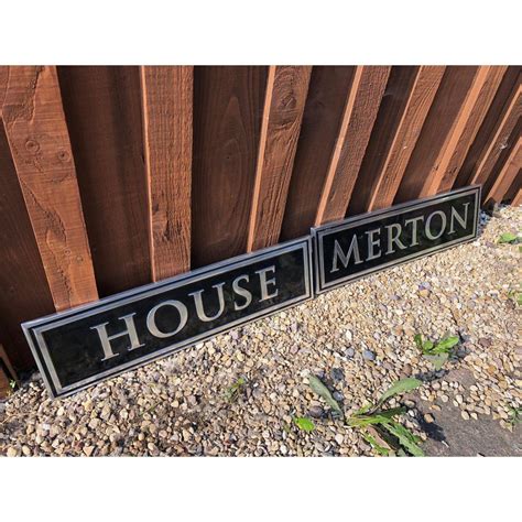 house signs metal cast|cast aluminum house signs.